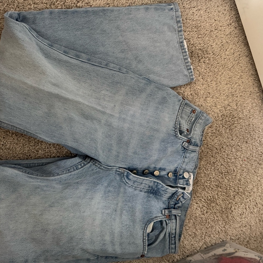 Zara Classic Blue Denim Pants